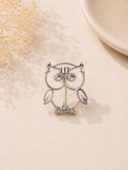 The Midnight Owl Brooch