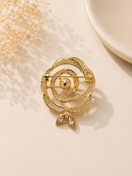 The Celestial Pearl Floral Brooch