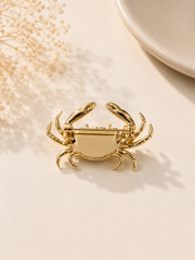 The Golden Crab Statement Brooch