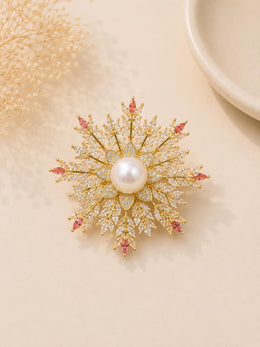Aurora Bloom Pearl Brooch
