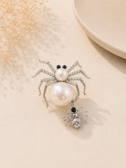 Pearly Spider Brooch