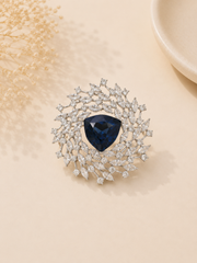 Midnight Royale Crystal Brooch