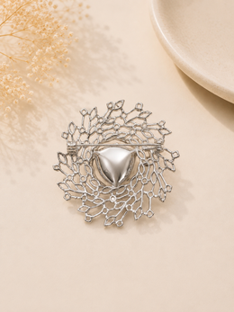 Midnight Royale Crystal Brooch