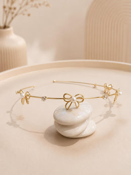 Luxe Pearl Bow Hairband