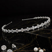 Bracket Cut Crystal Luxe Hairband