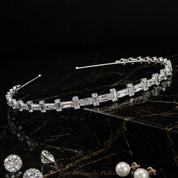Bracket Cut Crystal Luxe Hairband