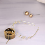 Charming Butterfly Embellished Metallic Headband