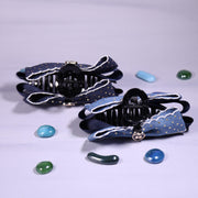 Denim Bow Clutcher