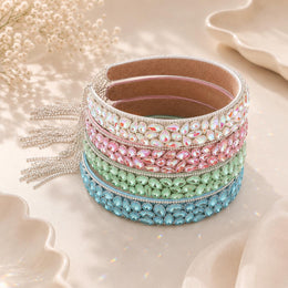Aurora Crystal Tassel Embellished Hairband