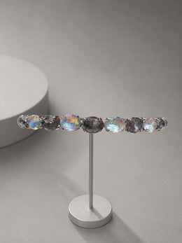 Midnight Aura Rainbow Crystal Hairband