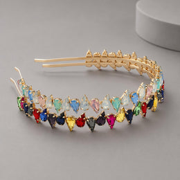 Prism Drop Crystal Embellished Hairband