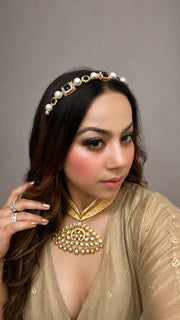 Noir Luxe Pearl & Crystal Embellished Hairband