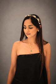 Noir Luxe Pearl & Crystal Embellished Hairband