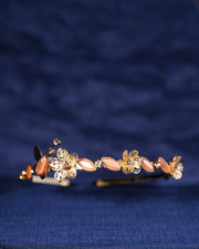 Tan Pearl Butterfly Radiance Headband