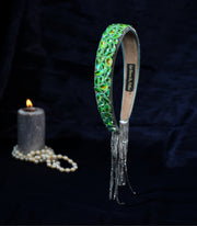 Emerald Glow Luxe Hairband