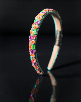 Azure Luxe Crystal Hairband
