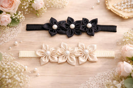 Soft Pearl Flower Baby Headband