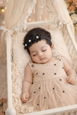 Soft Pearl Flower Baby Headband