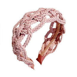 Braided Faux Leather Hairbands