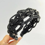 Braided Faux Leather Hairbands
