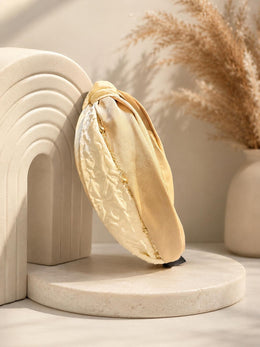Knotted Luxe Chain Detail Hairbands