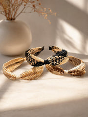 Braided Dual-Tone Knot Hairbands
