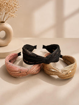 Shimmer Twist Knot Hairbands