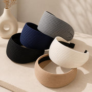 Ribbed Wide Comfort Hairbands