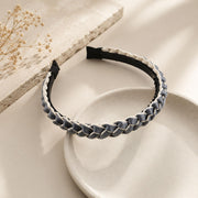 Elegant Braided Hairbands with Soft Grip Comb
