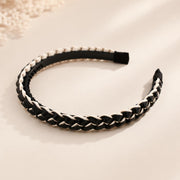 Elegant Braided Hairbands with Soft Grip Comb