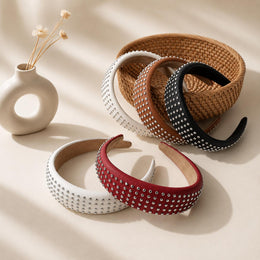 Metallic Studded Statement Hairbands