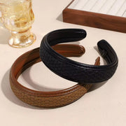 Faux Leather Textured Hairband