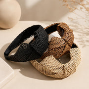 Side Bow Woven Hairbands