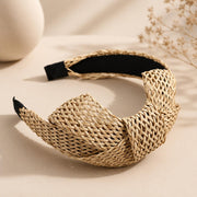 Side Bow Woven Hairbands