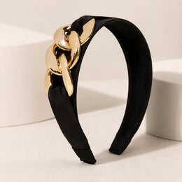 Luxe Gold Chain Accent Hairband