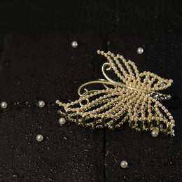 Butterfly Pearl Hair Clutcher / Claw