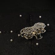 Sparkling Crystal Bow Hair Clutcher / Claw