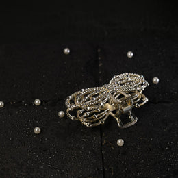 Sparkling Crystal Bow Hair Clutcher / Claw