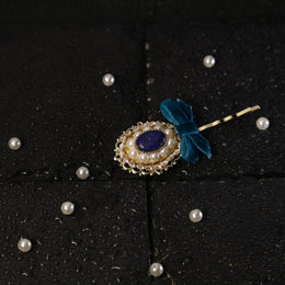 Elegant Semi-Precious Stone Hair Pin