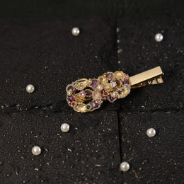 Infinity Semi-Precious Stone Hair Pin